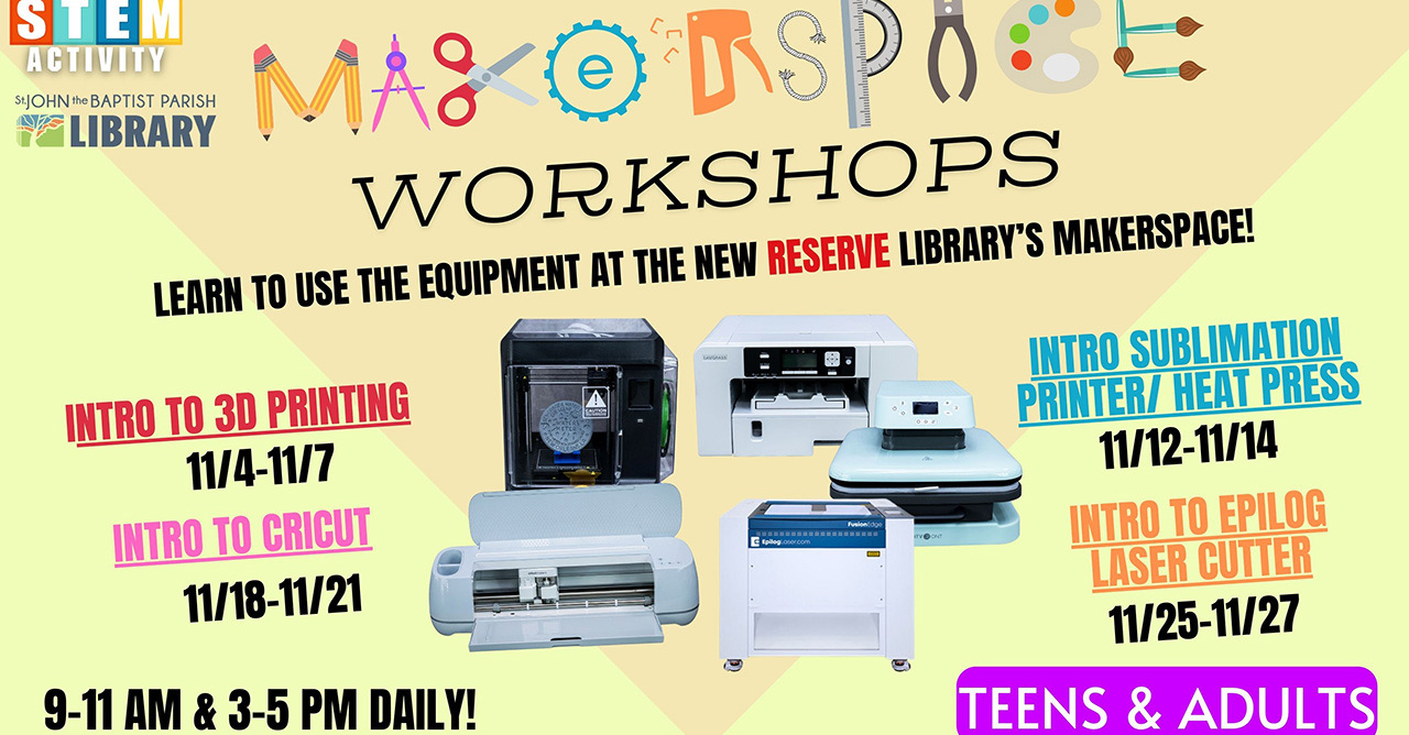 Featured Image for “MakerSpace November Workshops”