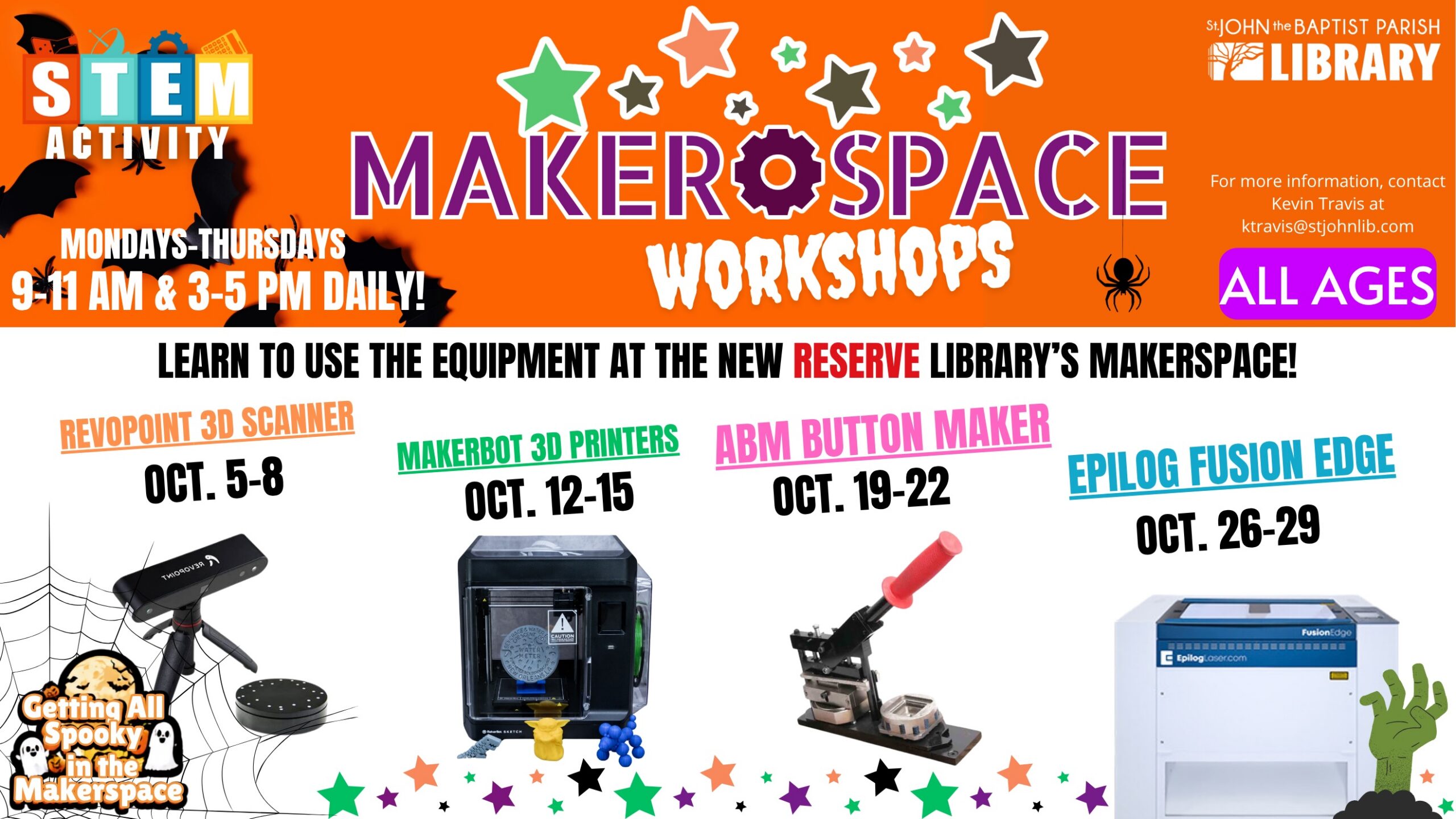Featured Image for “October MakerSpace Workshops”